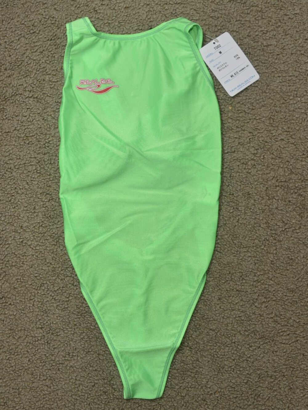 Realise T002 bright orange one-piece swimsuit, Japan size M